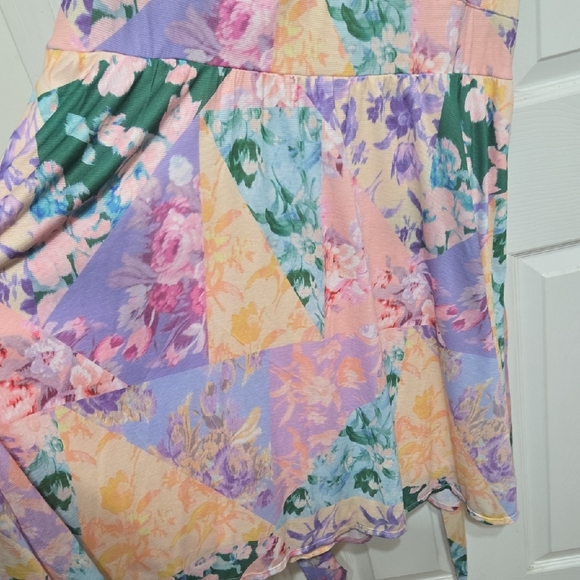 Lane Bryant Multicolor Floral Wrap Midi Dress - Picture 3 of 8